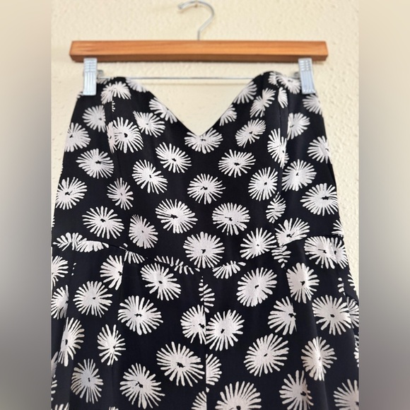 Stone Cold Fox | Black Printed Strapless Libra Pants Jumpsuit - Size 2 (Medium) - Picture 4 of 7